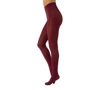 CALZITALY Collants Opaque en Douce Microfibre de Couleur | S, M, L, XL, XXL, 3XL, 4XL | 80 DEN | Fabriqué en Italie (XL, Lie de Vin)