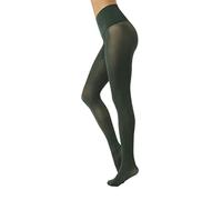 CALZITALY Collants Opaques Sans Coutures, Collants en Microfibre, Collant Confort, S, M, L, XL, XXL, Noir, Bleu, Vert, Orange, Bordeaux, Made in Italy (M-L, Vert foncé)