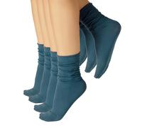 CALZITALY PACK 4/5 PAIRES Socquettes sans Bord, Chaussettes Opaques, Chaussettes Losanges, Mi-Bas Femme | Made in Italy (Taille unique, 4 Paires Bleu Jeans)