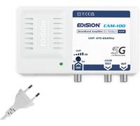 Cam-100 Amplificateur Antenne Tv Tnt Centrale, 1Uhf, 18-34Db Réglable, 115Dbmv, Pour Numérique Terrestre Dvb-T/T2, Avec Filtre 5G Lte, Uhf 470-694Mhz[Z970]