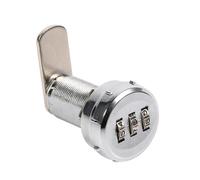 Cam Cam Cam Lock Mot de passe codé verrouillage avec 1-1/8 '' Cylindre Chrome Finish Security Combination Camlock pour le tiroir d'armoire Boîte aux lettres (17~23 mm)
