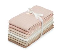 Cam Cam Copenhagen - Lot de 8 langes en mousseline de Coton Bio Mix - Rose