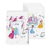 CAM ET LEON - Accessoires Décoration d’Anniversaire Enfant - Thème Princesses - Assiettes, Gobelets, Serviettes, Confettis, Sachets, Cartes d’Invitation (Sachet x8)