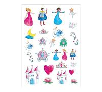 CAM ET LEON - Tatouages Temporaires - Tatouage Ephémère - Dinosaures, Animaux de la forêt, Licornes, Pirates, Princesses, Super héros - Anniversaire Enfant, Fêtes, Célébrations (Princesses)