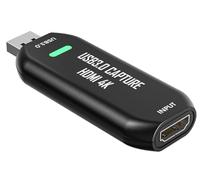 Cam Link 4K Carte de Capture Externe HDMI USB 3.0 pour Appareil Photo Reflex numérique, caméscope, caméra d'action comme Webcam, Flux et Enregistrement en 2K50 ou 1080P 60 FPS, Carte de Capture pour
