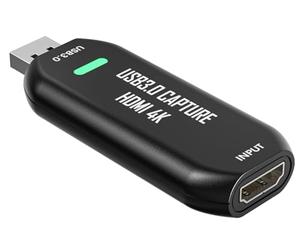 Cam Link 4K Carte de Capture Externe HDMI USB 3.0 pour Appareil Photo Reflex numérique, caméscope, caméra d'action comme Webcam, Flux et Enregistrement en 2K50 ou 1080P 60 FPS, Carte de Capture pour