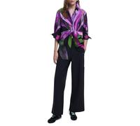 Desigual Chemisier vert gazon / violet / rose foncé / noir, Taille S-M