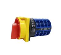 Cam Switch 690V 32A Padlock Changeover Rotary Switches ON/OFF 2 Position 4 Poles Terminals Emergency Stop YMW26-32/4GS NWPNLXEA(Customize)