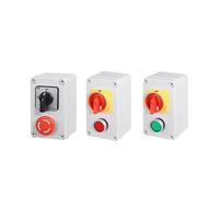 Cam Switch Push Button 2P Box Emergency Stop OFF-ON Silver Chip Conveyor Start Stop Enclosure NWPNLXEA(102 Emergency)