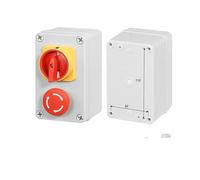 Cam Switch Push Button 2P Box Emergency Stop OFF-ON Silver Chip Conveyor Start Stop Enclosure NWPNLXEA(Padlock Emergency)