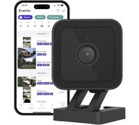 Cam V3 Caméra de sécurité intelligente pour la maison, utilisation intérieure et extérieure, prise 1080p, vision nocturne couleur, détection de mouvement, audio bidirectionnel, compatible avec Alexa,