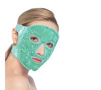CAM2 Cooling Mask Face, Eye Mask Cooling Gel Mask, Reusable Gel Bead Eye Mask for Puffy Eyes, (Vert)