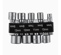 CAM2 Lot de 9 douilles 5-13 mm - Adaptateur de douille - Jeu d'adaptateurs hexagonaux - Pour perceuse ou visseuse sans fil