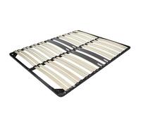 Cama sommier ergonomique à lattes avec zone lombaire renforcée 140x200 cm G