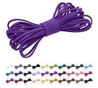 CAMAL Faux Fils en Daim Cordon en Cuir 2,6mm Cordon Cuir 5m Cordon Cuir pour Collier Fil pour Bracelet Corde pour Leather Shoe Laces, Dream Catcher (Violet)