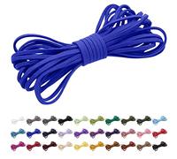 CAMAL Faux Fils en Daim Cordon en Cuir 2,6mm Cordon Cuir 5m Cordon Cuir pour Collier Fil pour Bracelet Corde pour Leather Shoe Laces, Dream Catcher (Bleu Saphir)