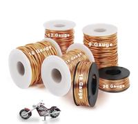 CAMAL Fil Aluminium 1.5mm Fil de Fer Souple Loisir Creatif 20m Fil d'Aluminium de Fer Souple pour Sculpture, Fabrication de Bijoux, Tricotin Manuel, Bricolage Bracelet(Or rose)