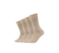 Camano 3642000 Chaussettes, Beige (Sable Mélangé 8300), 43/46 (Lot de 4) Homme