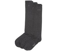 Camano 3942 Ca-Soft Kneehigh 3 Paar - Chaussettes montantes - Homme - Noir (Antracite Mel. 08) - 43-46 (Taille fabricant: 43/46)