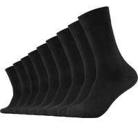 Camano Chaussettes Comfort Coton en pack pratique de 9, noir 39-42