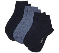 Camano chaussons pour fille-cA-quarter 3pack sOFT pour enfant, Bleu (navy 4), 27/30