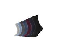 Camano Lot de 7 boîtes à chaussettes unisexes, Gris clair mélangé, 39-42