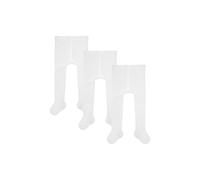 Camano Online Lot de 3 Collants en Coton Bio Ca-Soft Chaussettes, Blanc, 50/56