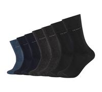 Camano Unisex CA-SOFT Crew Chaussettes 7 Pièces 35-38 39-42 43-46 Noir Gris Bleu