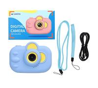 Cámara Para niños Con Lente trasera Frontal Dual Digital, cámara de Video Digital Para niños de 12 MP 1080P, tarjeta SD de 32 GB, Regalos de cumpleaños de Navidad, juguete de (Bleu)