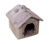 Camas Para Gatos De Interior - Gris Alfombra Para Mascotas | 640 g Cueva Para Dormir Tienda Reforzada Para Calmar en Exterior Para Viaje Con Animales en Invierno Para Perros Pequeños