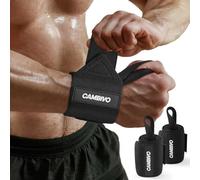 CAMBIVO Bande Poignet Musculation 2Pièces, Protege Poignet 30/45/60cm avec Boucle de Pouce, Sangle Poignet de Force Réglable Wrist Wraps pour Gym, Sport, Bodybuilding, Fitness, Powerlifting