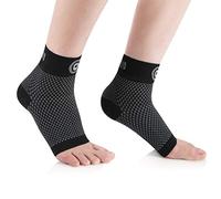 CAMBIVO Chevillere Entorse 2 Paires, Protection de Maintien Sport, Attelle Orthopédique Homme Femme, Support pour Fasciite Plantaire, Ligamentaire, Blessure Articulaire, Fitness, Protege Structure