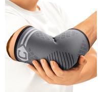 CAMBIVO Coudière Tendinite 2 Pack, Coudiere Epicondylite Élastique, Manchon de Compression Bras, Attelle Coude pour Soulage la Douleur, Sport Musculation, Workout, Tennis Elbow