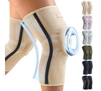CAMBIVO Genouillere Arthrose Genou 2 Pcs, Genouillère Sport avec Stabilisateurs Latéraux en PMMA et Coussin en Gel Rotulien, Genouillère Rotulienne pour Ménisque, Douleur Genoux, Sport