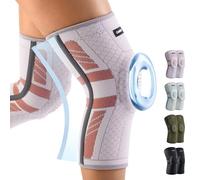 CAMBIVO Genouillere Arthrose Genou 2 Pièces, Genouillere Ligamentaire Genou avec Stabilisateurs Latéraux en PMMA et Coussinet, Genouillère Rotulienne pour Ménisque, Douleur Genoux, Sport