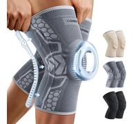 CAMBIVO Genouillere Arthrose Genou x2, Genouillère Sport, Attelle Genou, Genouillère Rotulienne avec Stabilisateurs Latéraux et Coussinet en Gel, pour Ligamentaire, Protege Genoux, Sport, Musculation