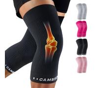 CAMBIVO Genouillère Légère et Respirante, Genouillere Arthrose genou Élastique - 50 g Ultra Fine, Confort Quotidien pour Fitness, Activités Légères, Gym Douce et Usage Journalier