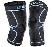 CAMBIVO Genouillère Sport x2, Genouillere Arthrose Genou Compression Homme Femme, Genouillère Ligamentaire Rotulienne pour Arthrose Genou, Musculation, Course a Pied, Volleyball