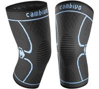 CAMBIVO Genouillère Sport x2, Genouillere Arthrose Genou Compression Homme Femme, Genouillère Ligamentaire Rotulienne pour Arthrose Genou, Musculation, Course a Pied, Volleyball