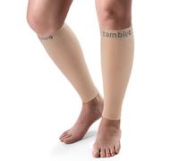 CAMBIVO Manchon Compression Mollet, Bas de Contention Femme Homme, Chaussettes de Contention 20-30mmHg, Chaussettes Compression, pour Varices, Circulation Sanguine Jambes, Voyage, Avion, 1 OU 2 Paires
