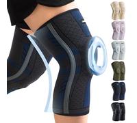CAMBIVO Rodilleras Menisco y Ligamento 2Pack, Rodillera Rotuliana Compresion con Estabilizadores Laterales de PMMA y Almohadilla de Rótula para Dolor Rodilla Artrosis, Artritis, Acl, Gym, Running