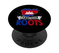 Cambodge Roots est Fier d'être fierté Khmer cambodgienne PopSockets PopGrip Adhésif