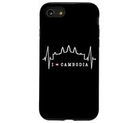 Cambodge Skyline Battement Cœur SIEM Raep I Love Angkor Wat Coque pour iPhone SE (2020) / 7/8
