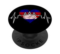 Cambodge Skyline Battement Cœur SIEM Raep I Love Angkor Wat PopSockets PopGrip Adhésif