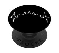 Cambodge Skyline Battement Cœur SIEM Raep I Love Angkor Wat PopSockets PopGrip Adhésif