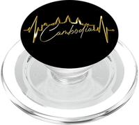 Cambodge Skyline Battement Cœur SIEM Raep I Love Angkor Wat PopSockets PopGrip pour MagSafe