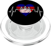 Cambodge Skyline Battement Cœur SIEM Raep I Love Angkor Wat PopSockets PopGrip pour MagSafe