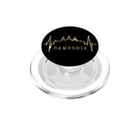 Cambodge Skyline Battement Cœur SIEM Raep I Love Angkor Wat PopSockets PopGrip pour MagSafe