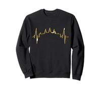 Cambodge Skyline Battement Cœur SIEM Raep I Love Angkor Wat Sweatshirt