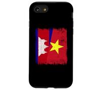 Cambodge Vietnam Demi-Drapeau Cambodgien Histoire vietnamienne Coque pour iPhone SE (2020) / 7/8